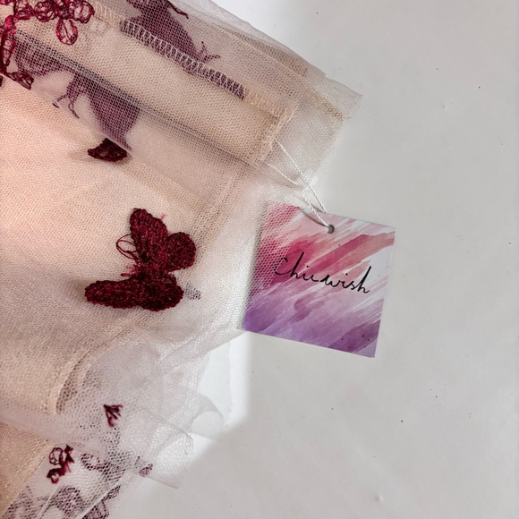 Chicwish Cream and Red Floral A-Line Dress - Picture 13 of 16